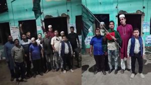 বুড়িচংয়ে ধ্বংসপ্রাপ্ত আ.লীগ কার্যালয়ে পতাকা উত্তোলন,জয় বাংলা স্লোগান,জাতীয় সংগীত পরিবেশন; রাজনৈতিক উত্তেজনা