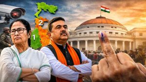 পশ্চিমবঙ্গ বিধানসভা নির্বাচন;হাড্ডাহাড্ডি লড়াইয়ে কে এগিয়ে?