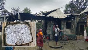 বুড়িচংয়ে অগ্নিকাণ্ডে নিঃস্ব এক পরিবার, অক্ষত পবিত্র কোরআন শরীফ