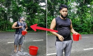 দুধ দিয়ে গোসল করে জামায়াত ত্যাগের ঘোষণা যুবকের