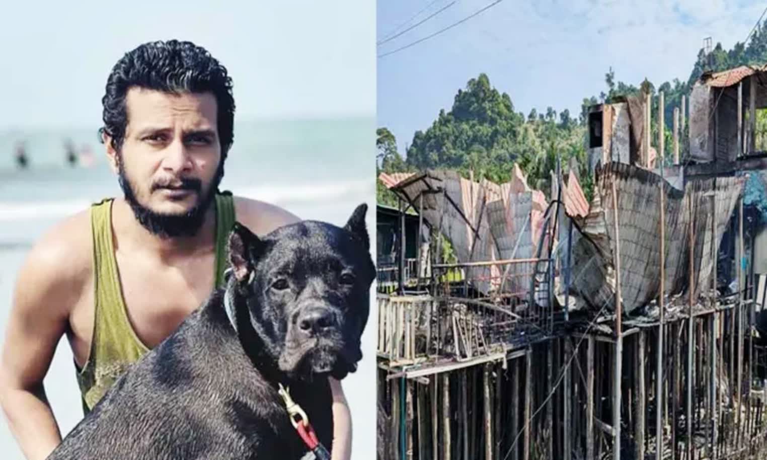 টুপটুপ রিসোর্টে আগুন : পোষা কুকুর-বিড়াল নিয়ে বেরিয়ে যান কর্মীরা